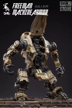 JoyToy Source Acid Rain 1/18 Freeman Machine Armor W/ Pilot Mechas & Soldiers Figure Set Desert Brown Version -Sale Toys Online 03a82faa13