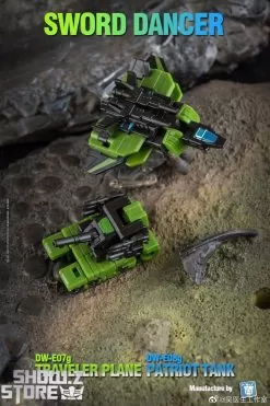 Dr.Wu Sword Dancer Slamdance DW-E07G Traveler Plane Raindance & DW-E08G Patriot Tank Grandslam Set Of 2 Green Version -Sale Toys Online 18befd777d