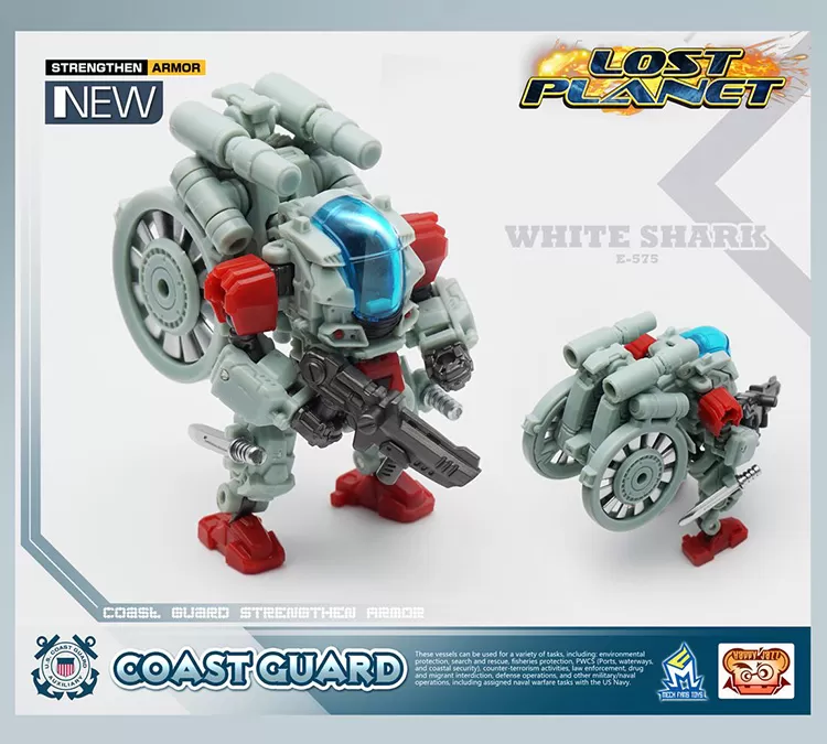 MechFansToys Lost Planet Coast Guard CG01 White Shark & CG02 Red Dragon 5 MechFansToys Lost Planet Coast Guard CG01 White Shark & CG02 Red Dragon - Image 5