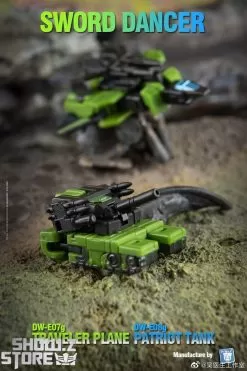 Dr.Wu Sword Dancer Slamdance DW-E07G Traveler Plane Raindance & DW-E08G Patriot Tank Grandslam Set Of 2 Green Version -Sale Toys Online 3be4bbe96f
