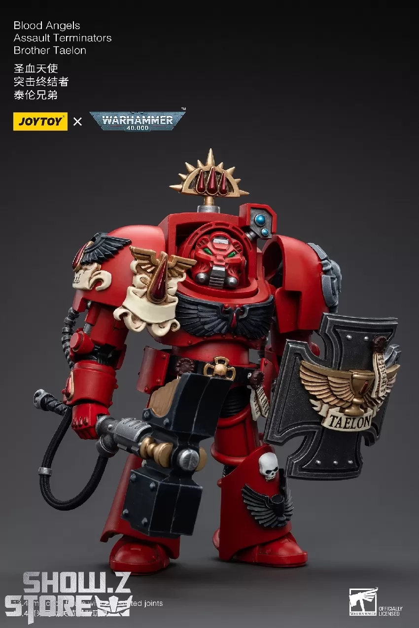 JoyToy Source 1/18 Warhammer 40K Blood Angels Assault Terminators Brother Taelon 5 JoyToy Source 1/18 Warhammer 40K Blood Angels Assault Terminators Brother Taelon - Image 5