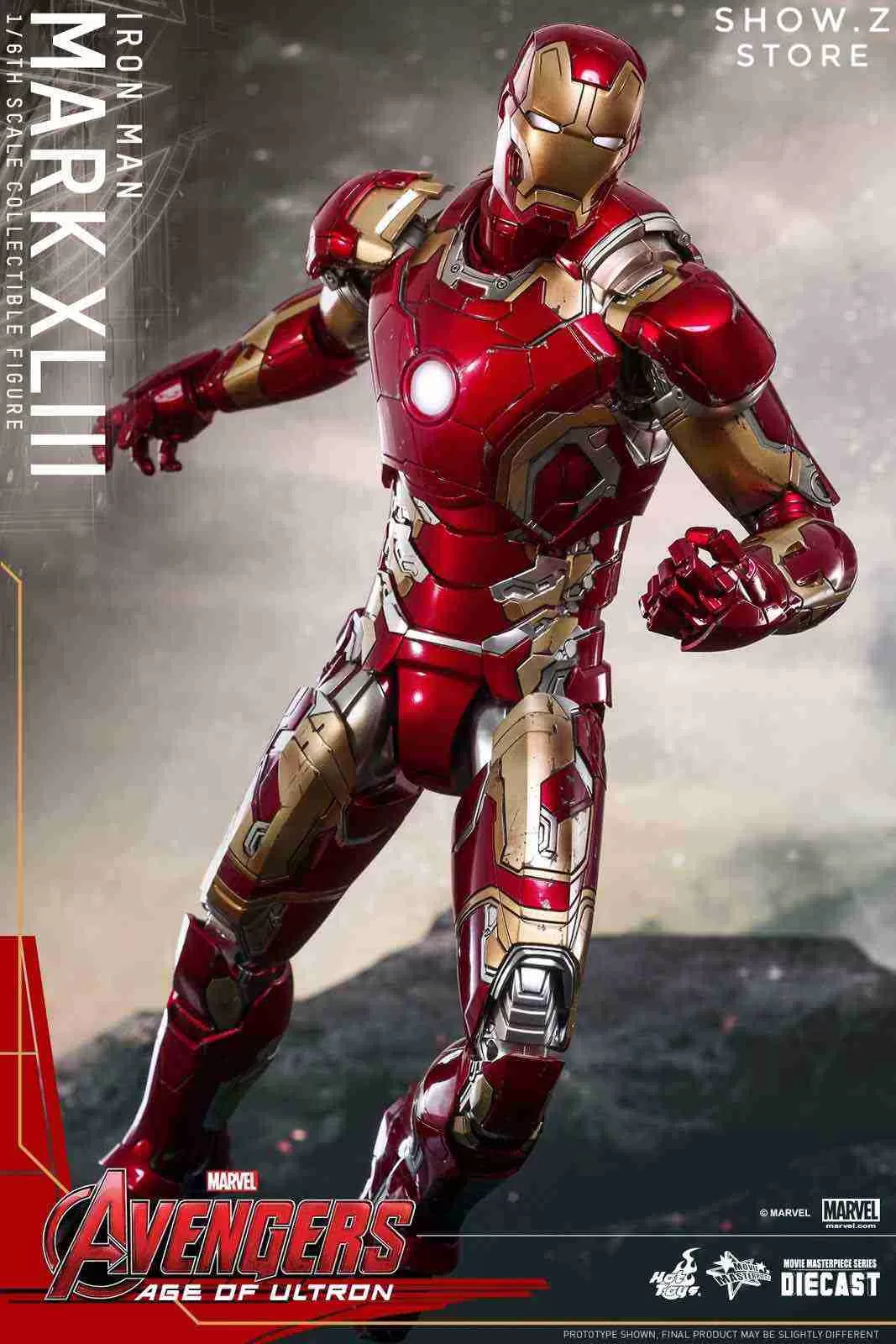 Hot Toys HT 1/6 Iron Man Mark XLIII MK43 MMS278D09 Avengers: Age Of Ultron Collectible Figure 4 Hot Toys HT 1/6 Iron Man Mark XLIII MK43 MMS278D09 Avengers: Age Of Ultron Collectible Figure - Image 4