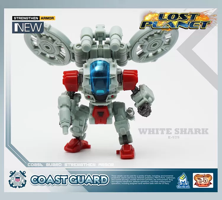 MechFansToys Lost Planet Coast Guard CG01 White Shark & CG02 Red Dragon 4 MechFansToys Lost Planet Coast Guard CG01 White Shark & CG02 Red Dragon - Image 4
