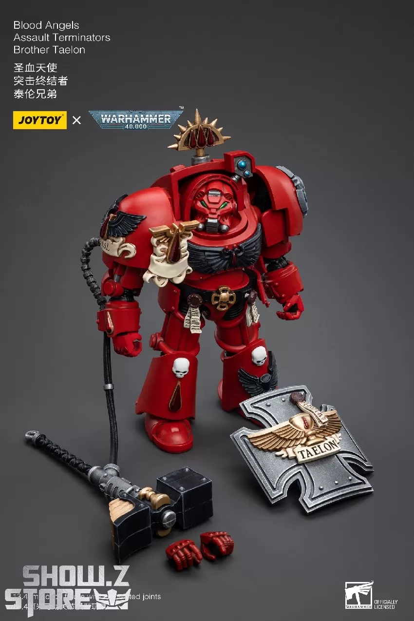JoyToy Source 1/18 Warhammer 40K Blood Angels Assault Terminators Brother Taelon 7 JoyToy Source 1/18 Warhammer 40K Blood Angels Assault Terminators Brother Taelon - Image 7