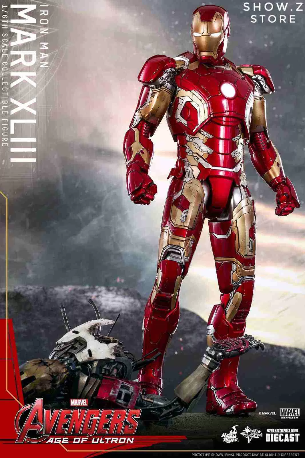 Hot Toys HT 1/6 Iron Man Mark XLIII MK43 MMS278D09 Avengers: Age Of Ultron Collectible Figure 8 Hot Toys HT 1/6 Iron Man Mark XLIII MK43 MMS278D09 Avengers: Age Of Ultron Collectible Figure - Image 8