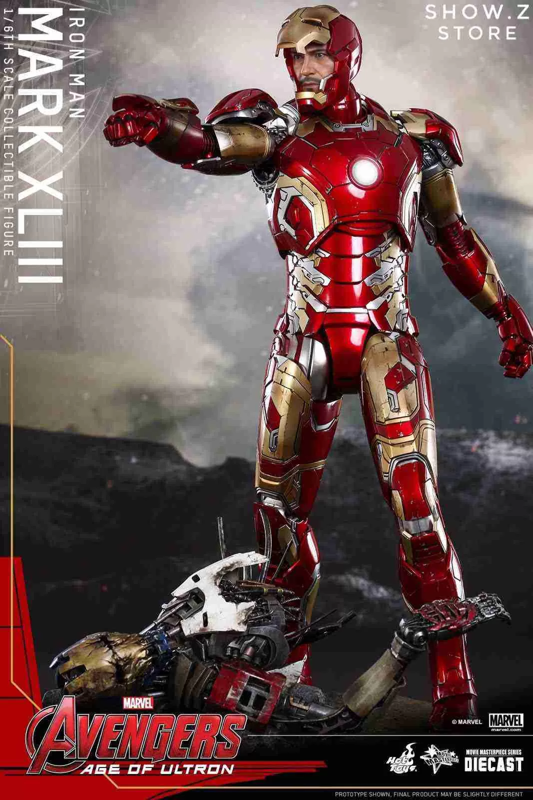 Hot Toys HT 1/6 Iron Man Mark XLIII MK43 MMS278D09 Avengers: Age Of Ultron Collectible Figure 10 Hot Toys HT 1/6 Iron Man Mark XLIII MK43 MMS278D09 Avengers: Age Of Ultron Collectible Figure - Image 10