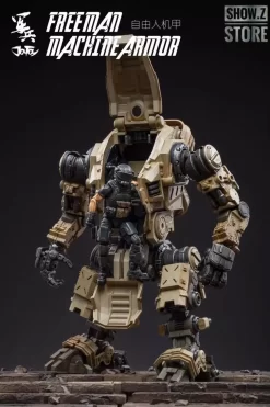 JoyToy Source Acid Rain 1/18 Freeman Machine Armor W/ Pilot Mechas & Soldiers Figure Set Desert Brown Version -Sale Toys Online fc3d573ee3